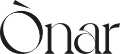 ONAR_Black logo with stylized text on a white background